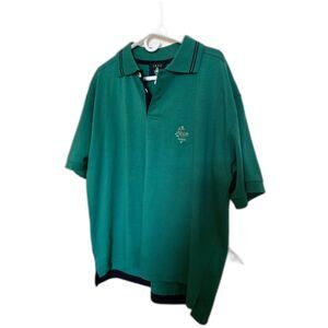 IRFU Club Tricot Sport Rugby Polo Shirt Green Size L – 100% Cotton St. Patrick's